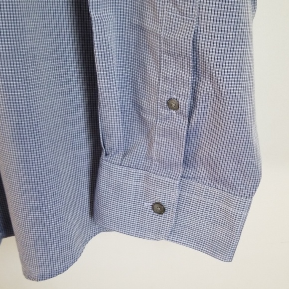 Jos A Bank Reserve Check Dress Shirt Silk Blend - Picture 3 of 6